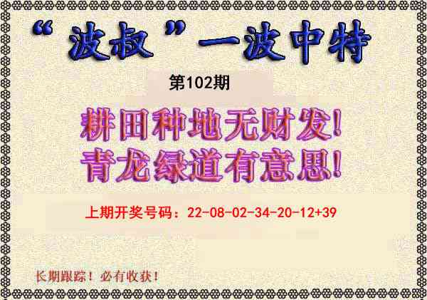 102期波叔一波中特[图]